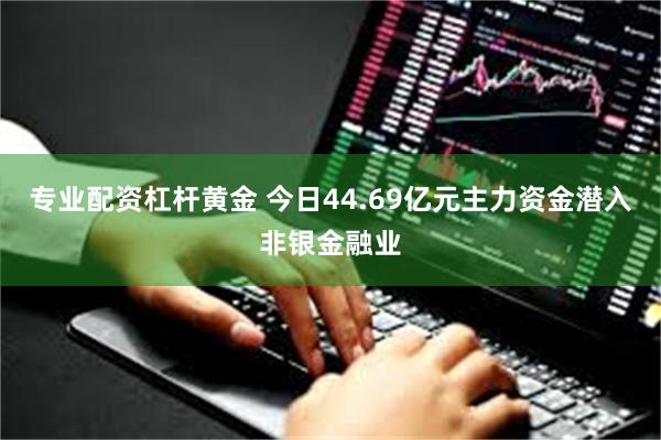 专业配资杠杆黄金 今日44.69亿元主力资金潜入非银金融业