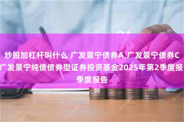 炒股加杠杆叫什么 广发景宁债券A,广发景宁债券C: 广发景宁纯债债券型证券投资基金2025年第2季度报告