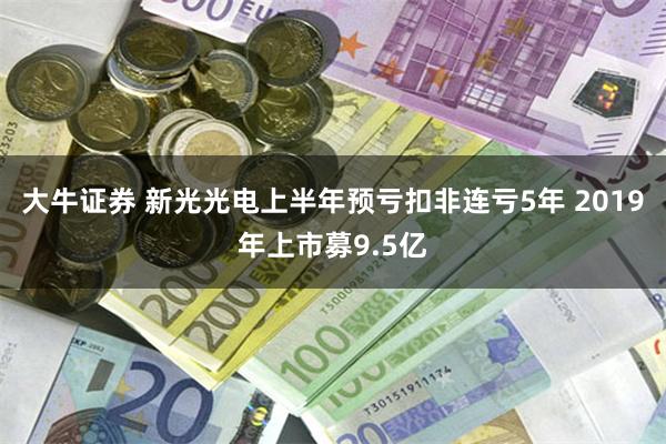 大牛证券 新光光电上半年预亏扣非连亏5年 2019年上市募9.5亿