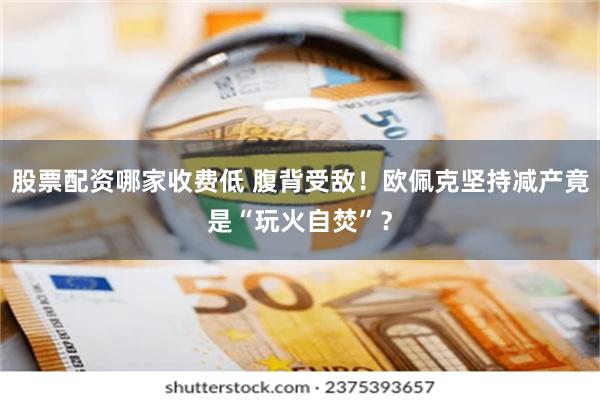 股票配资哪家收费低 腹背受敌!欧佩克坚持减产竟是“玩火自焚”?