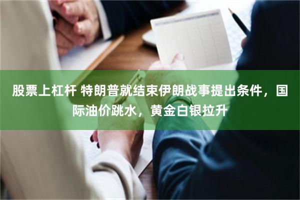 股票上杠杆 特朗普就结束伊朗战事提出条件，国际油价跳水，黄金白银拉升