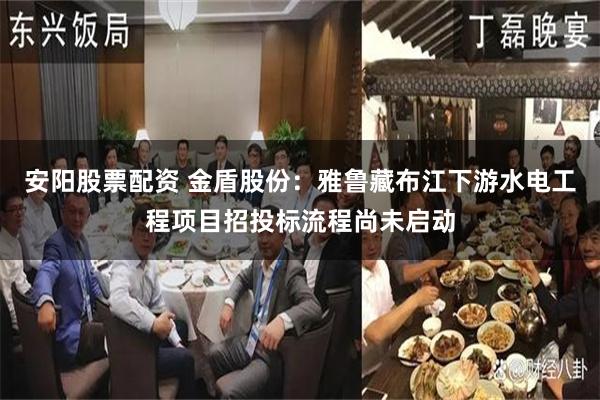 安阳股票配资 金盾股份：雅鲁藏布江下游水电工程项目招投标流程尚未启动