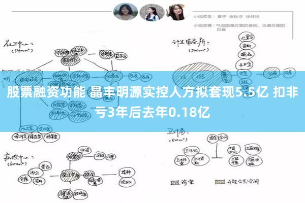 股票融资功能 晶丰明源实控人方拟套现5.5亿 扣非亏3年后去年0.18亿