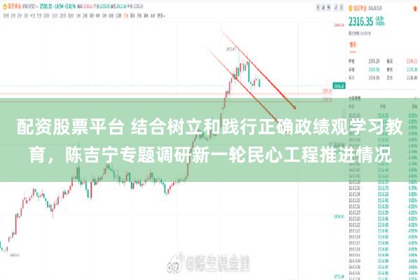 配资股票平台 结合树立和践行正确政绩观学习教育，陈吉宁专题调研新一轮民心工程推进情况