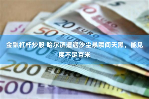 金融杠杆炒股 哈尔滨遭遇沙尘暴瞬间天黑，能见度不足百米